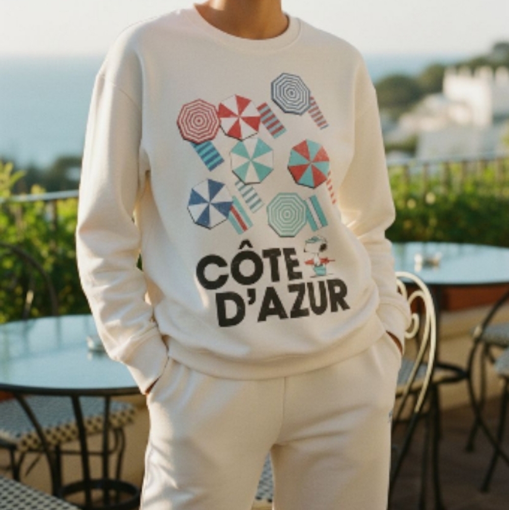 Peanuts Cote' D' Azur (French Rivera) With Snoopy Graphic